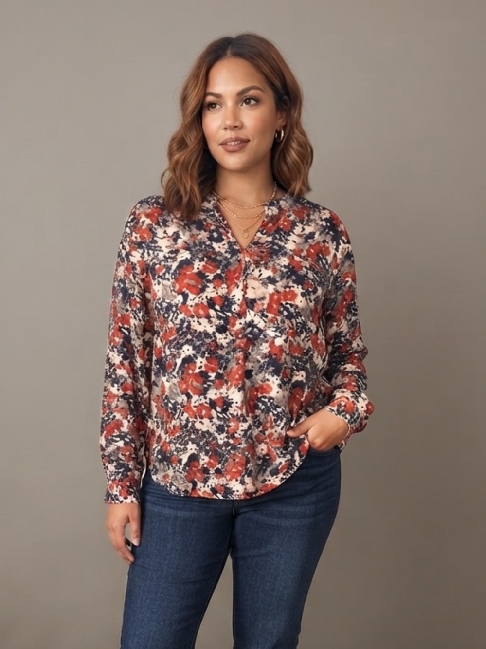 Prana Floral Print Top